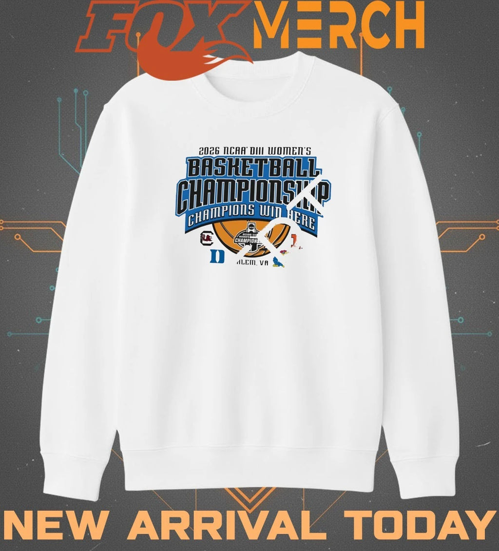 2026 NCAA Division III Women’s Basketball Championship 4 teams t-shirt