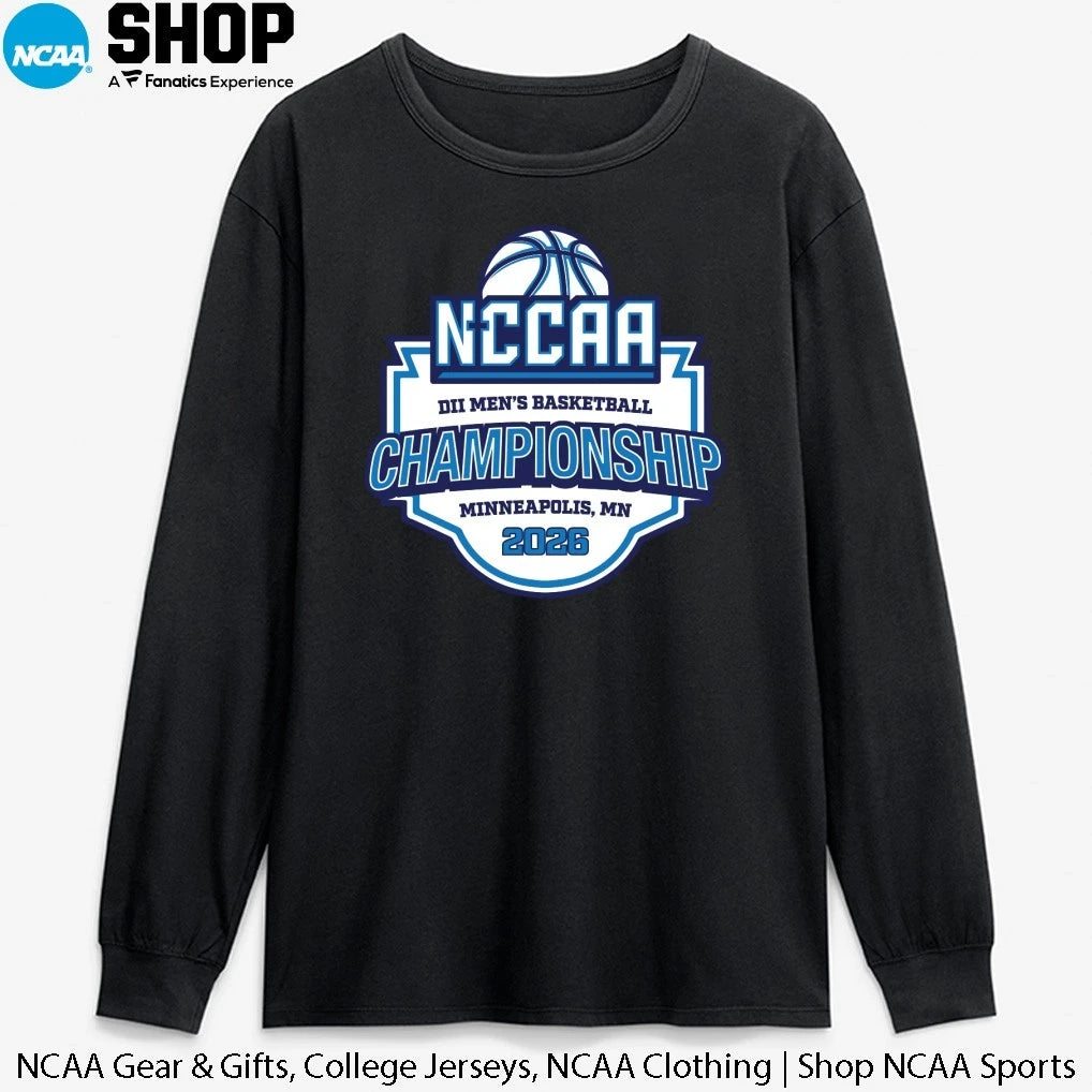 2026 NCCAA DII Men’s Basketball Championship Minneapolis Mn Logo T-Shirt