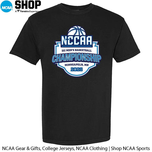 2026 NCCAA DII Men’s Basketball Championship Minneapolis Mn Logo T-Shirt
