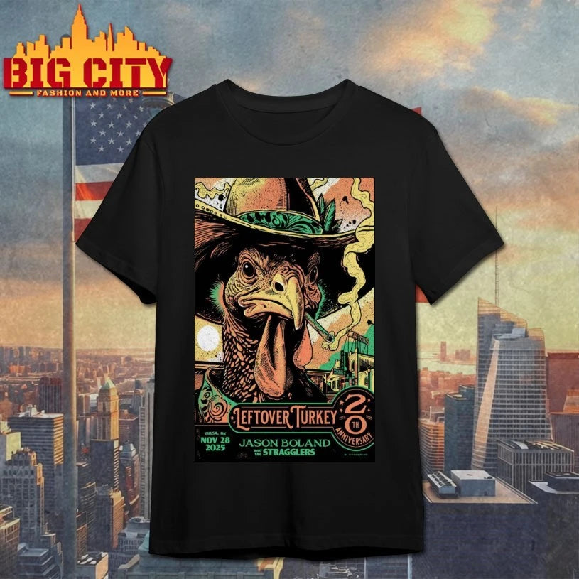 20th Anniversary of Leftover Turkey with Randy Crouch at Cain’s Ballroom Tulsa, OK Nov 28 2025 Poster shirt