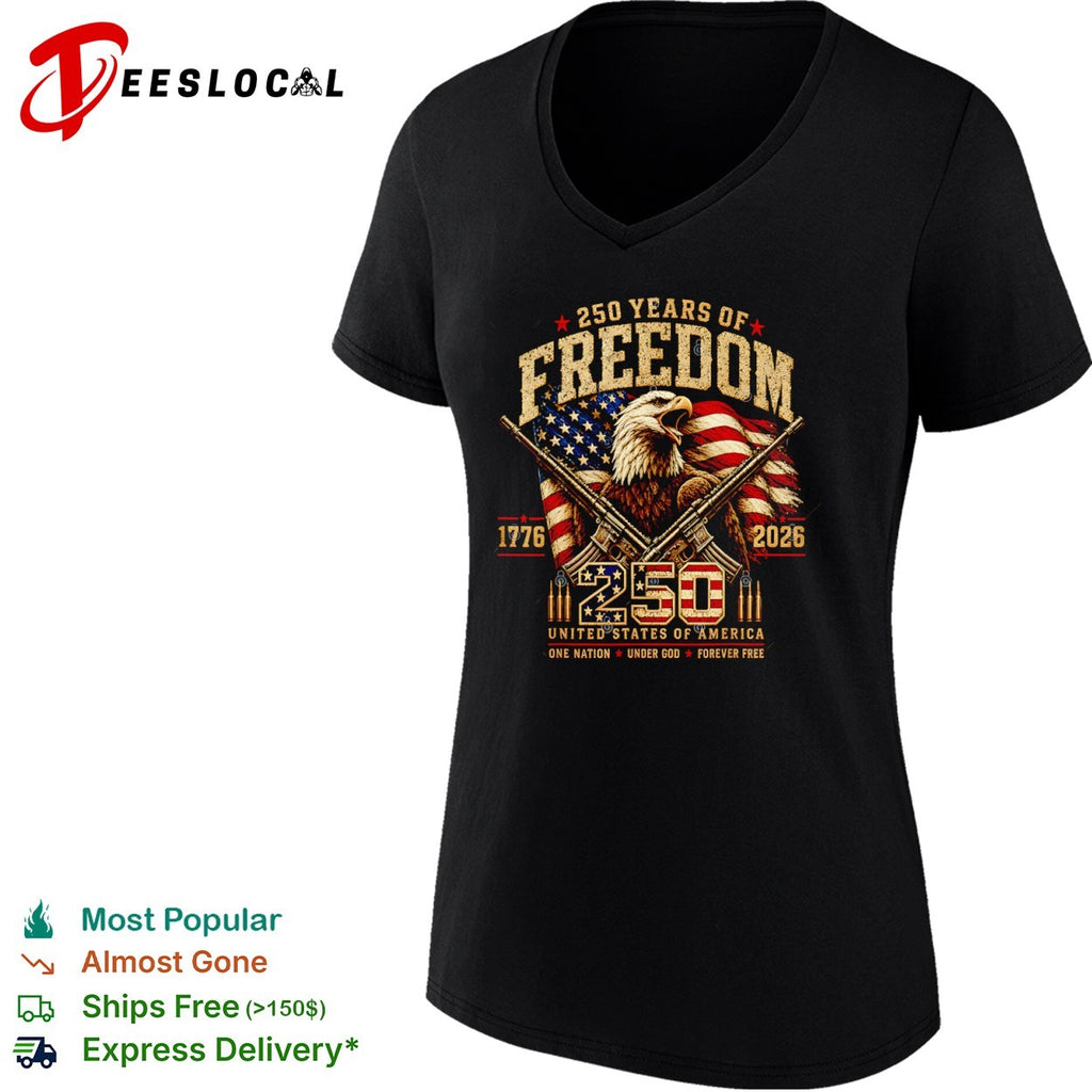 250 Years of Freedom 1776 2026 United States of America shirt