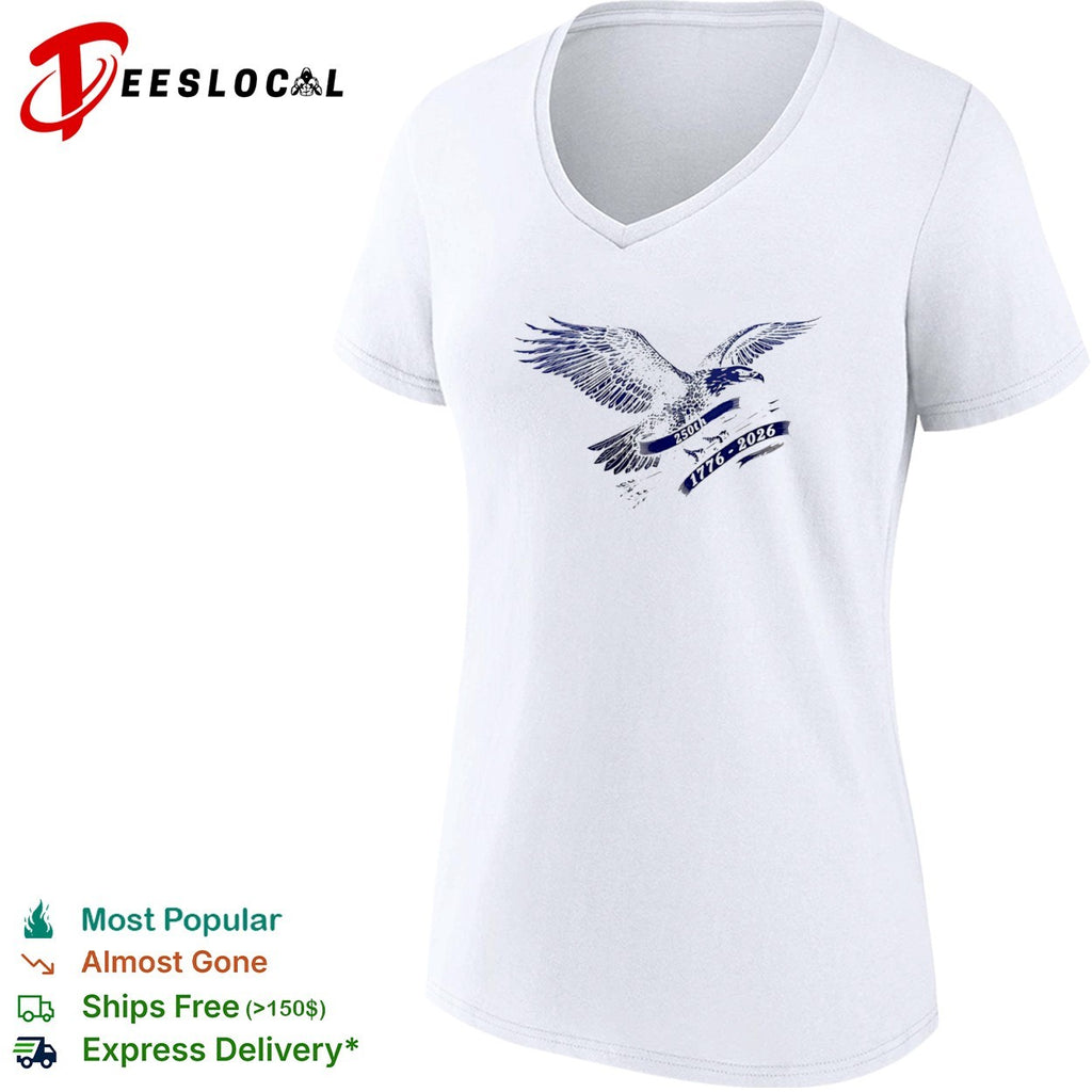250th 1776 2026 American Eagle Patriotic Independence Day Commemorative shirt
