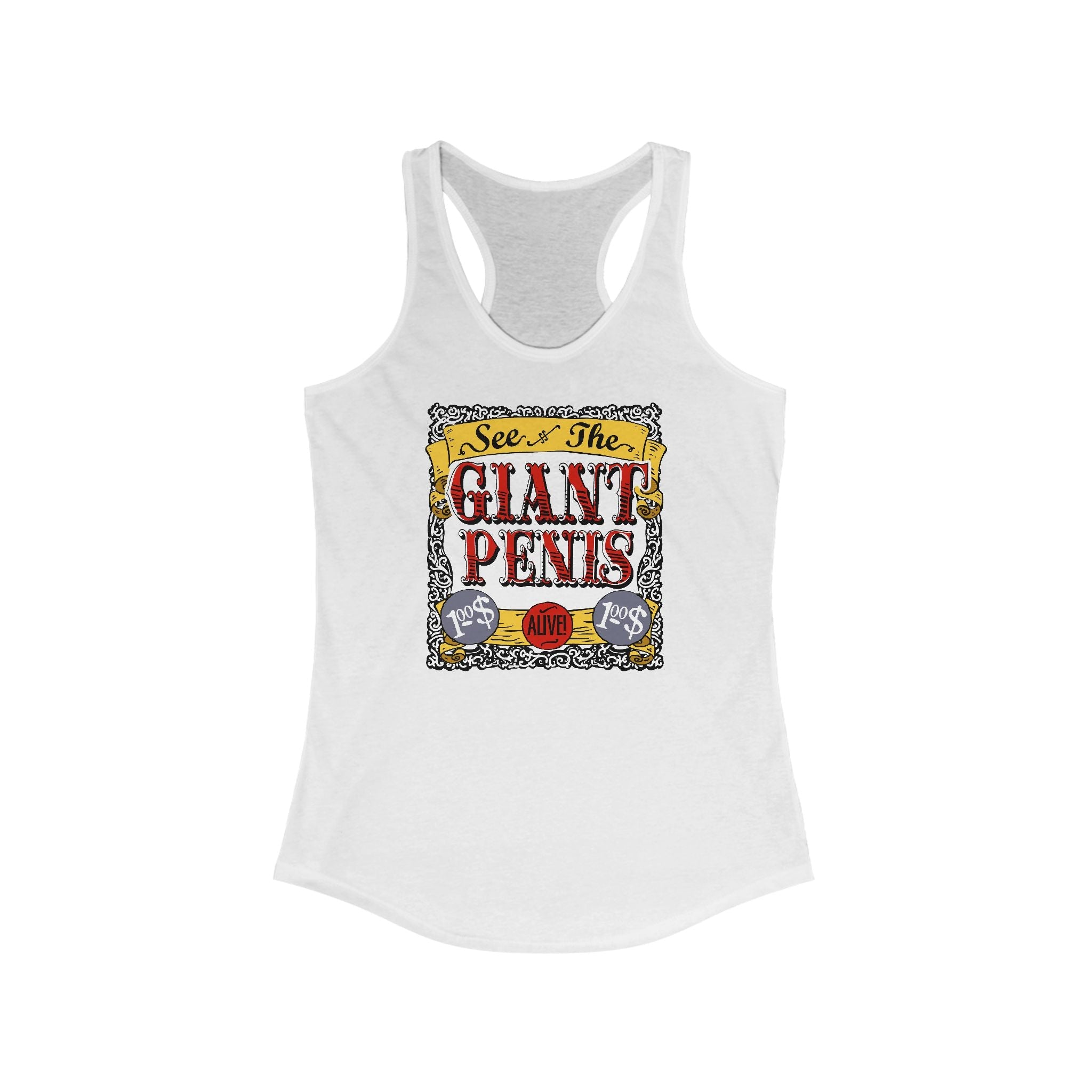 See The Giant Penis - Women's Racerback Tank