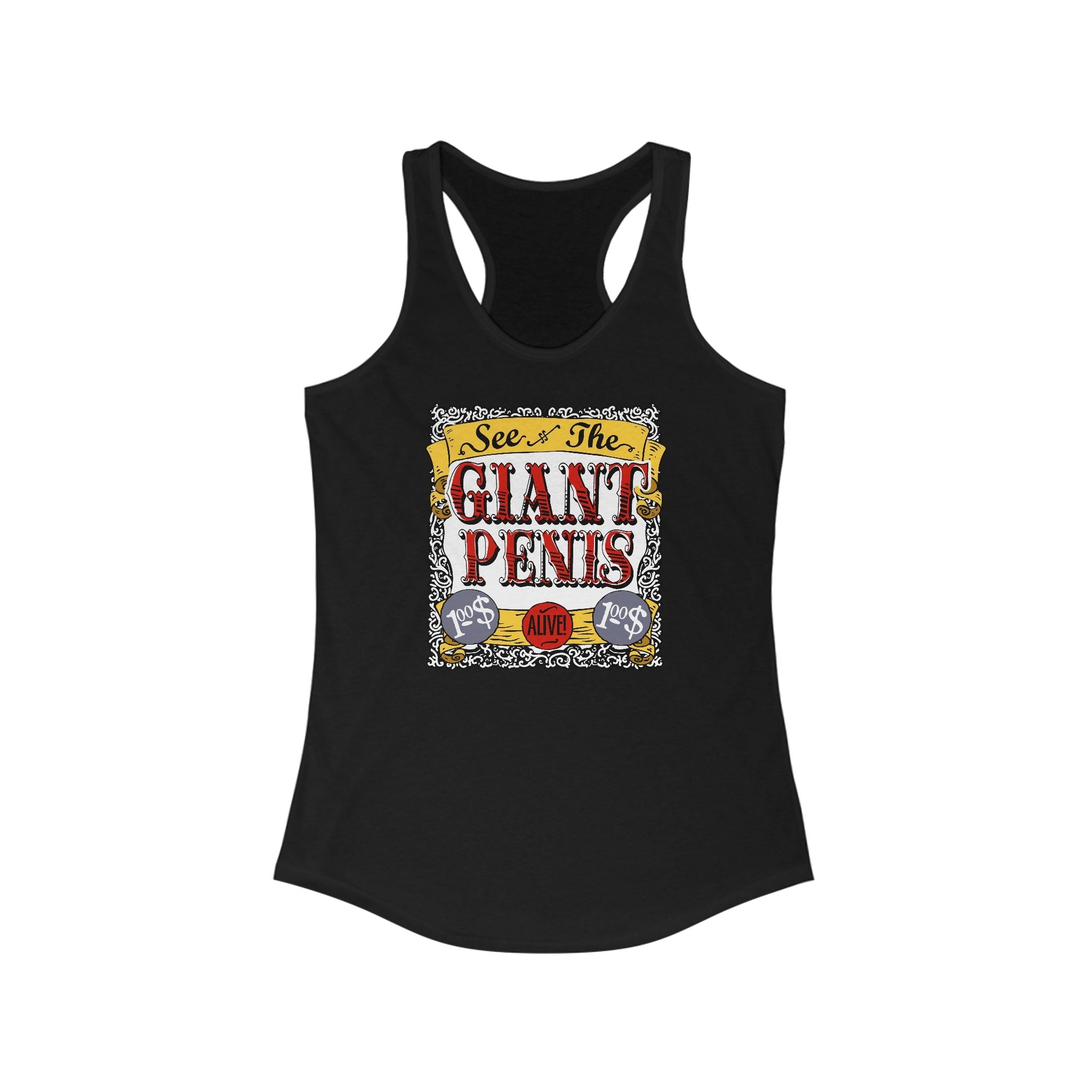 See The Giant Penis - Women's Racerback Tank