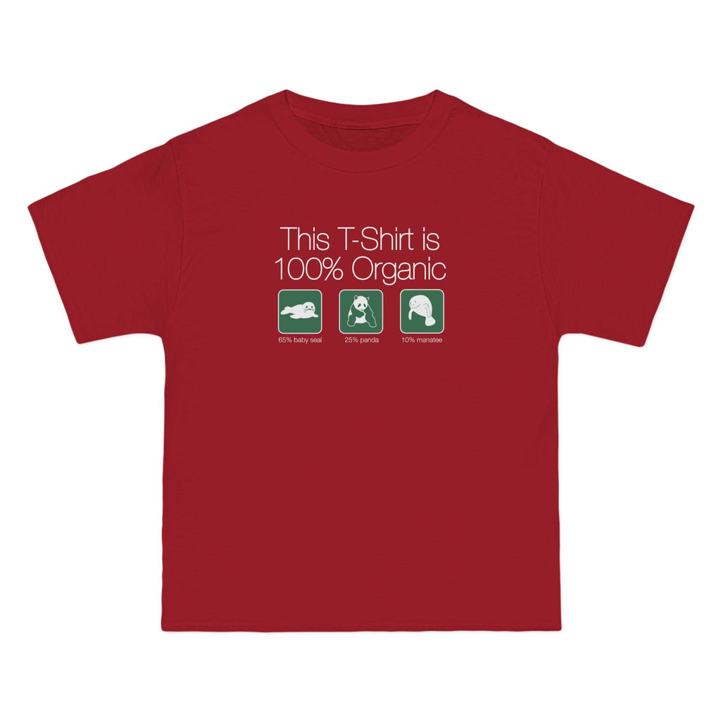 This Shirt Is 100% Organic - 65% Baby Seal 25% Panda 10% Manatee - Men's Heavyweight T-Shirt