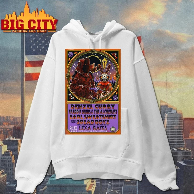 31.10.2025 Morrison Colorado Denzel Curry, Freddie Gibbs Red Rocks Event Poster Shirt