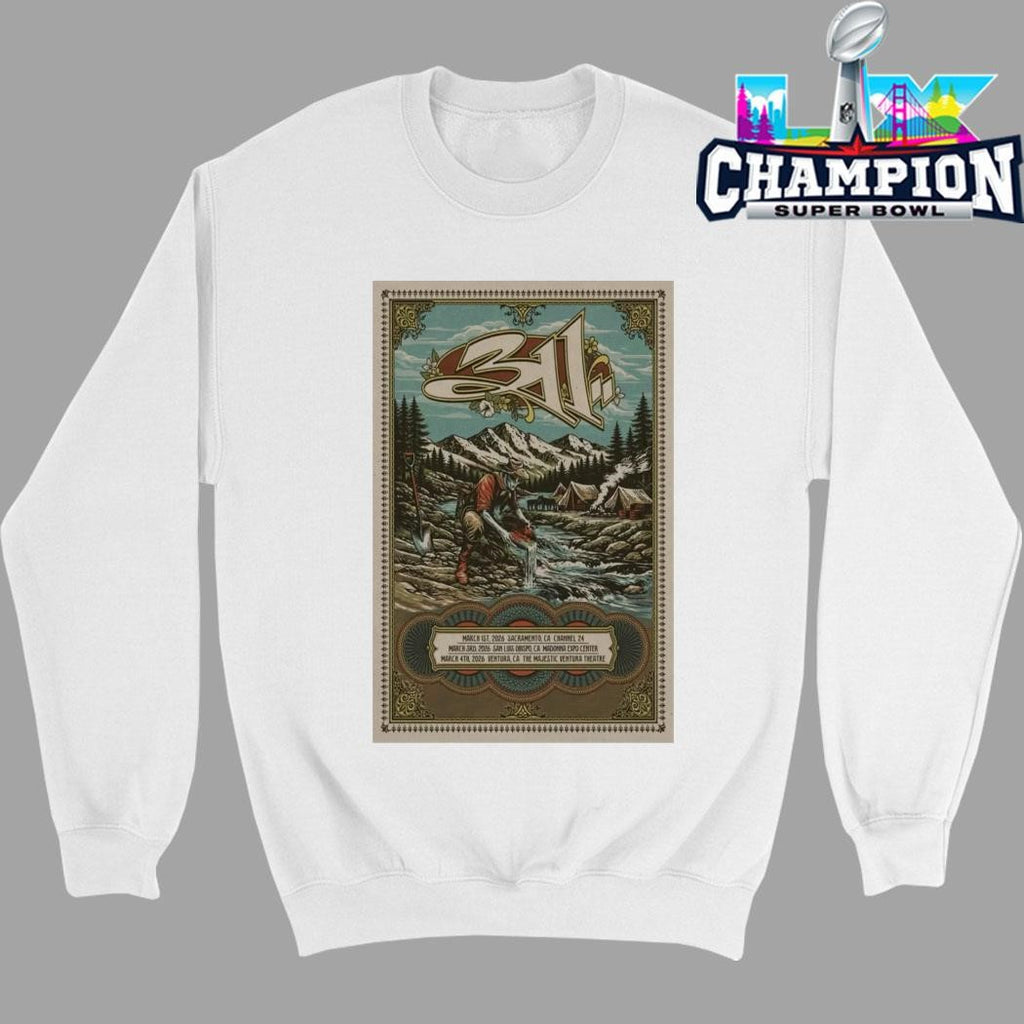 311 Band March 1 2026 Channel 24 Sacramento Ca Shirt
