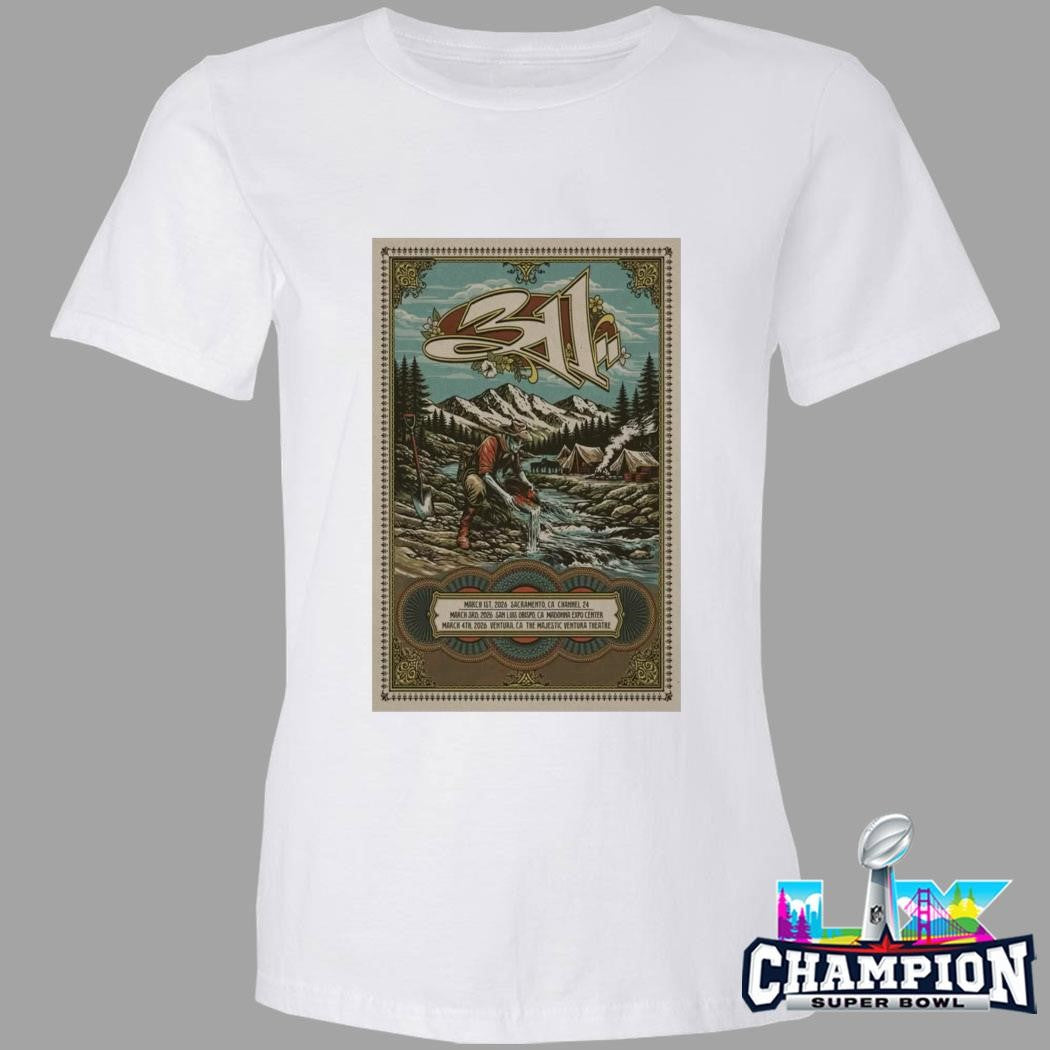 311 Band March 1 2026 Channel 24 Sacramento Ca Shirt