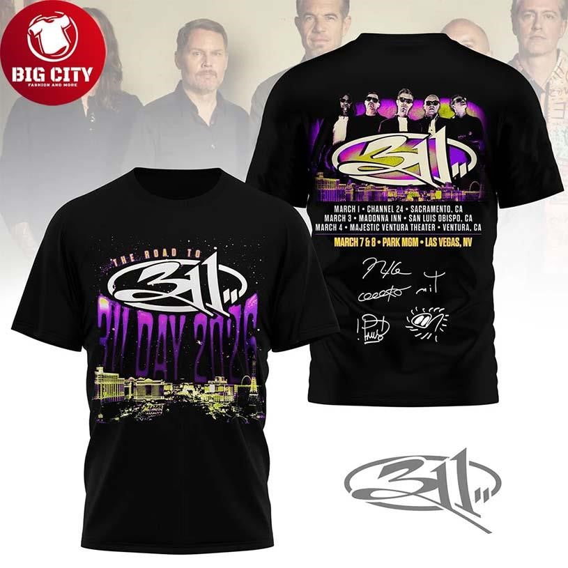 311 Band Unity Tour 2026 Two Sided Shirt