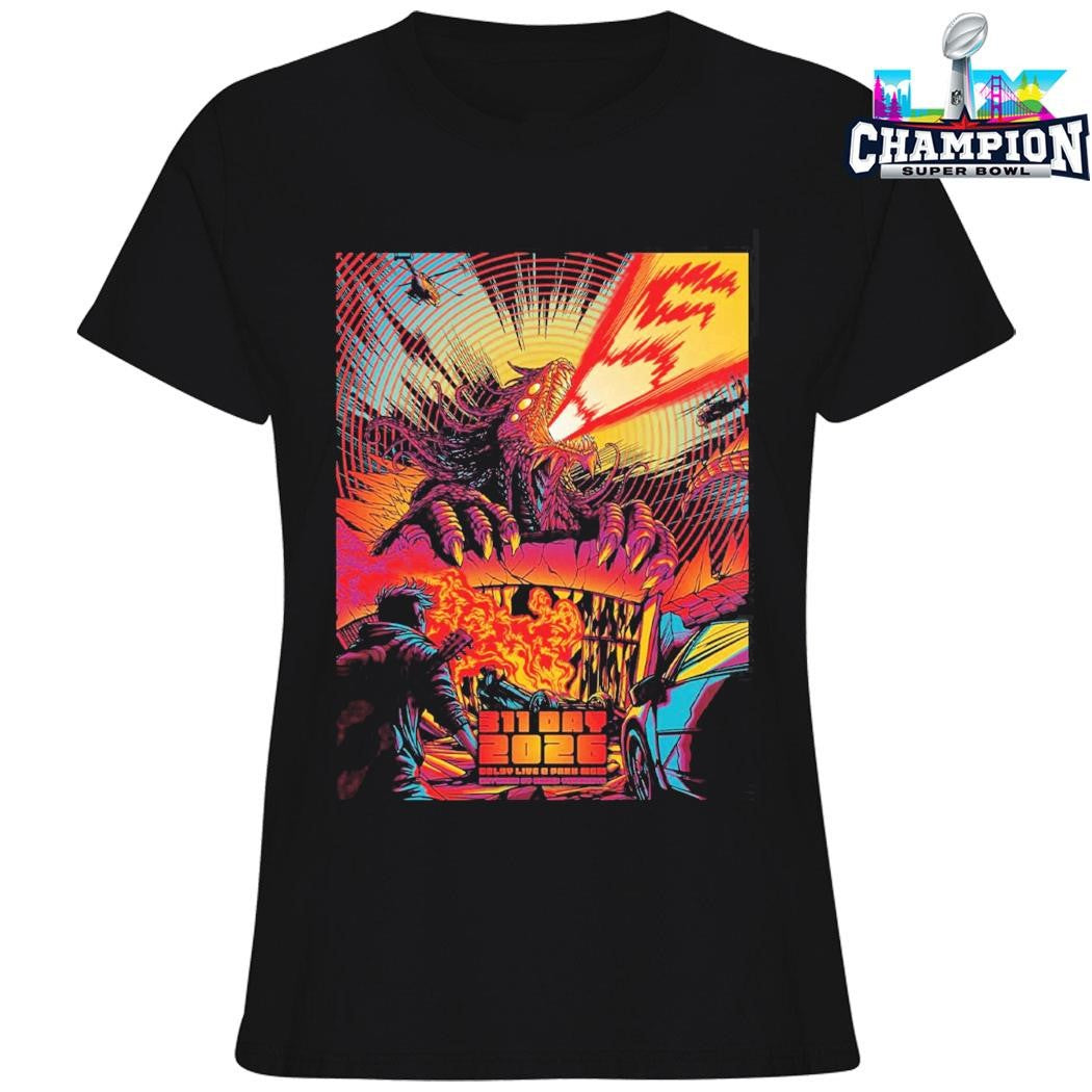 311 Day Las Vegas Nevada 2026 Merch Poster Dolby Live At Park Mgm On March 7-8 2026 Fire Monster Shirt