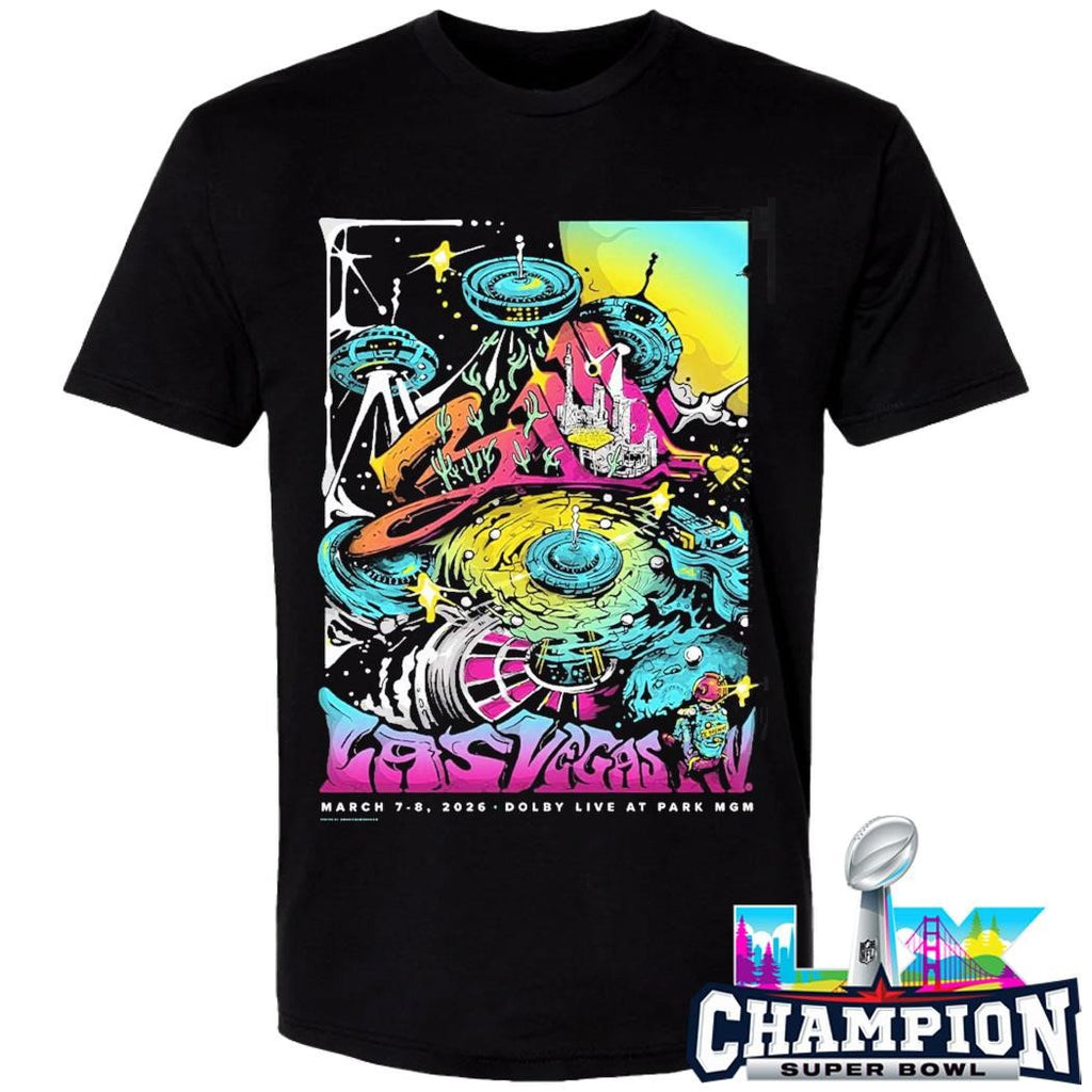 311 Day Las Vegas Nevada 2026 Merch Poster Dolby Live At Park Mgm On March 7-8 2026 Roulette Wheel Ufo Shirt