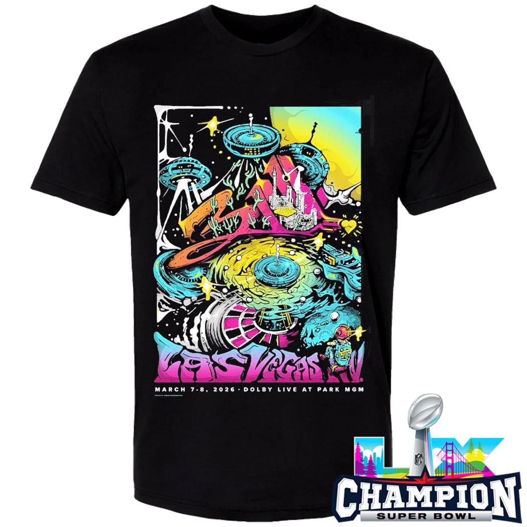 311 Day Las Vegas Nevada 2026 Merch Poster Dolby Live At Park Mgm On March 7-8 2026 Roulette Wheel Ufo Shirt