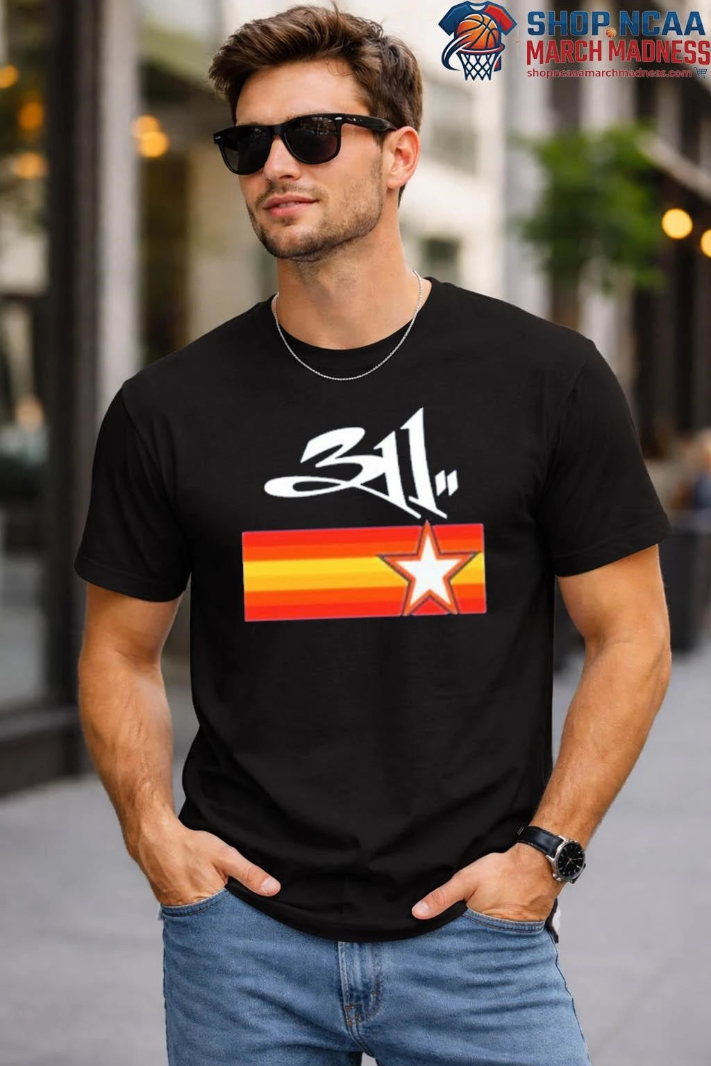 311 Mar 14 2026 Houston NAVY Tee Shirt