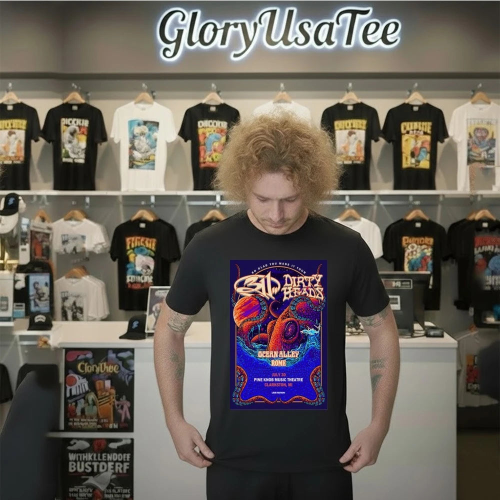 311 and Dirty Heads So Glad You Made It Tour 2026 Clarkston, MI Poster Shirt