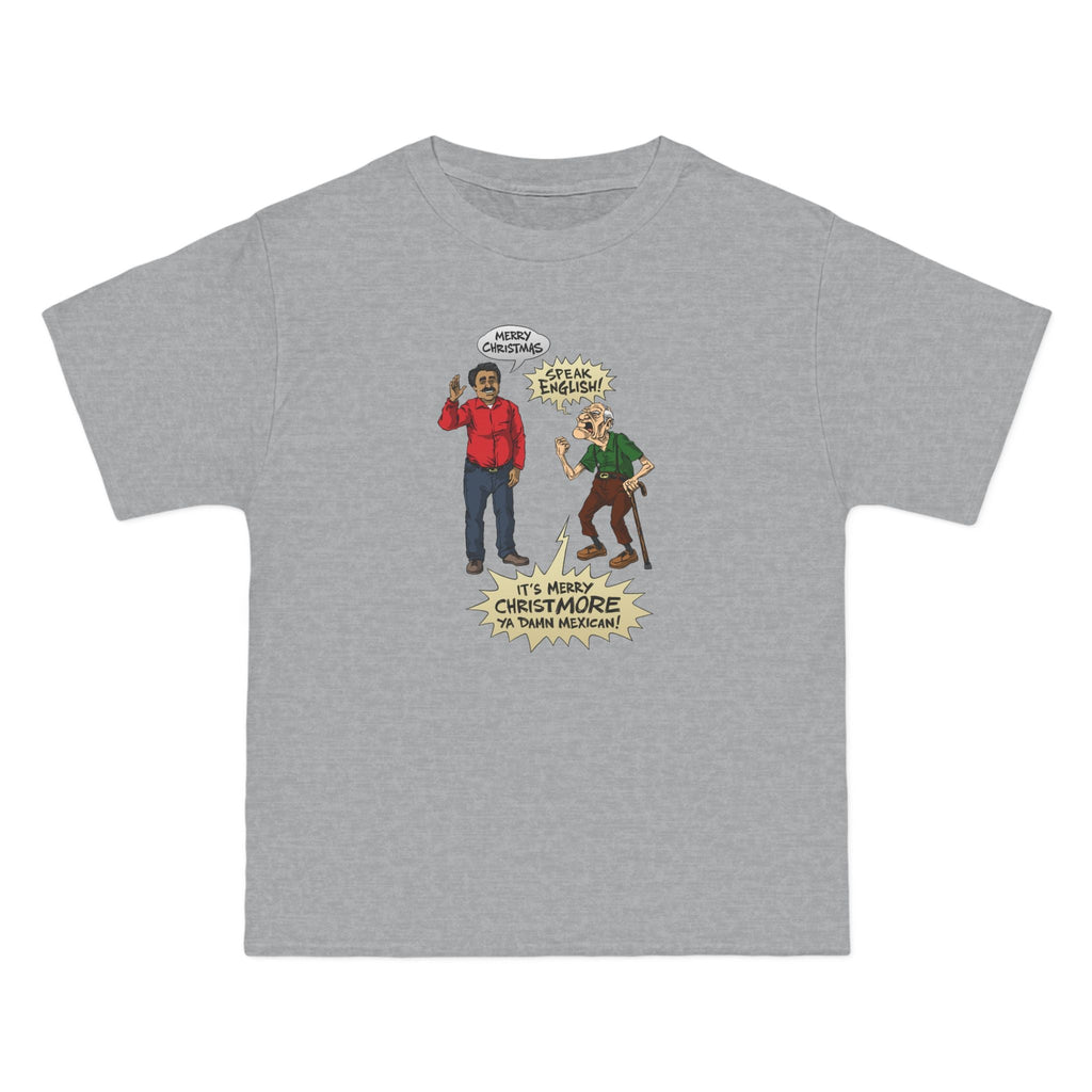 Merry Christmas Vs. Merry Christmore - Men's Heavyweight T-Shirt