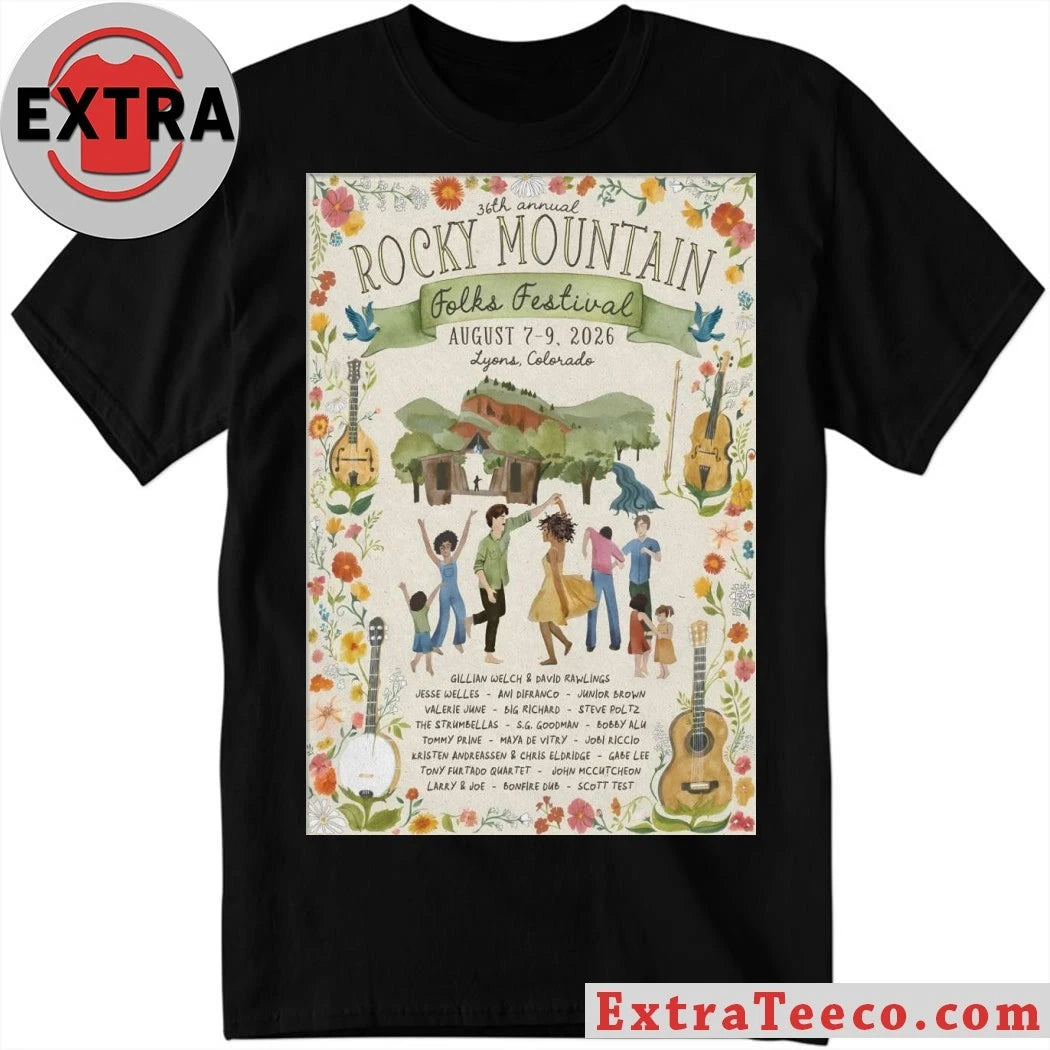 36th Annual Rocky Mountain Event Lyons CO On Aug 7-9 2026 Poster Shirt