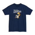 Never Insult A Giraffe Holding Nunchucks - Men's Tall T-Shirt