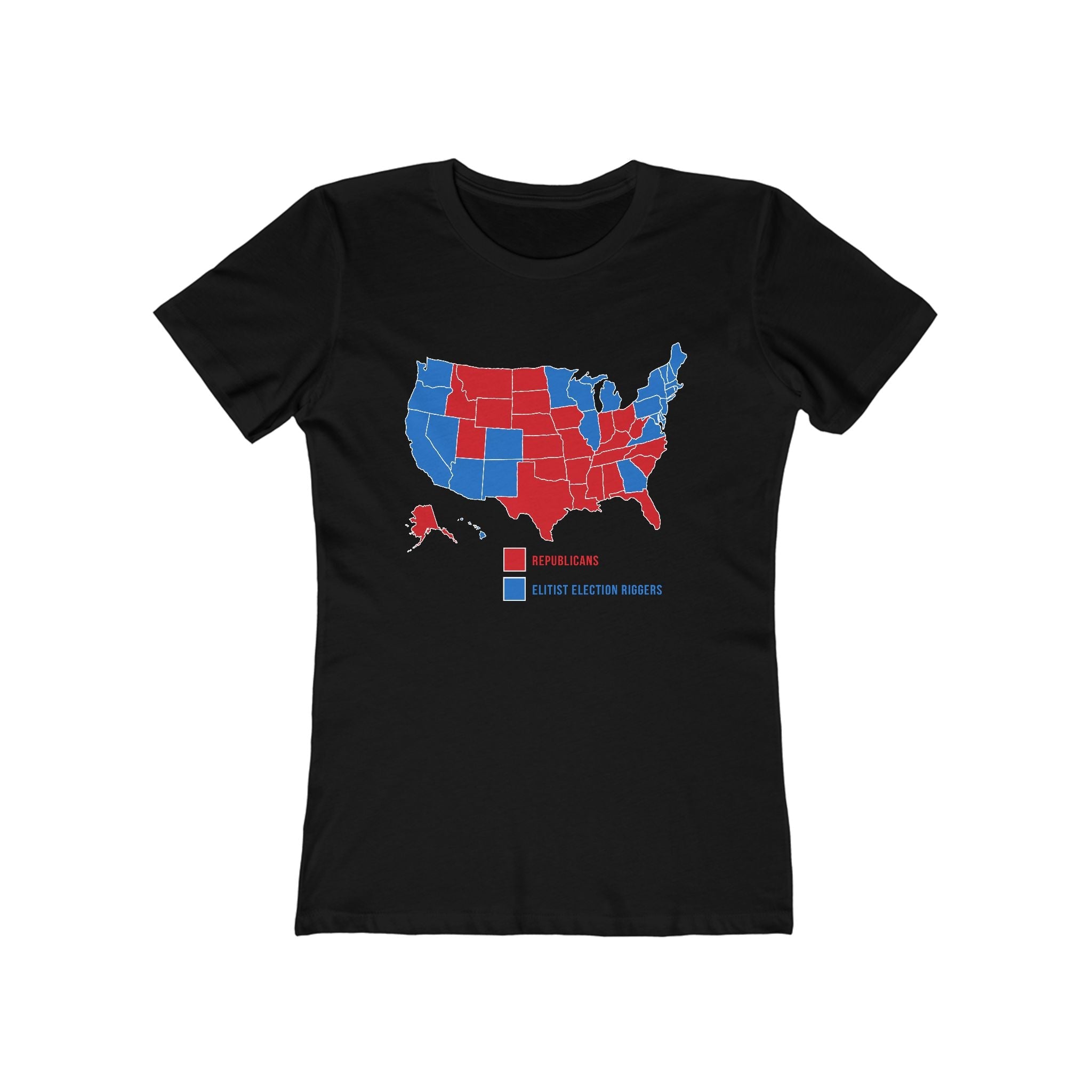 Republicans (Red States) - Elitist Election Riggers (Blue States) - Women's T-Shirt