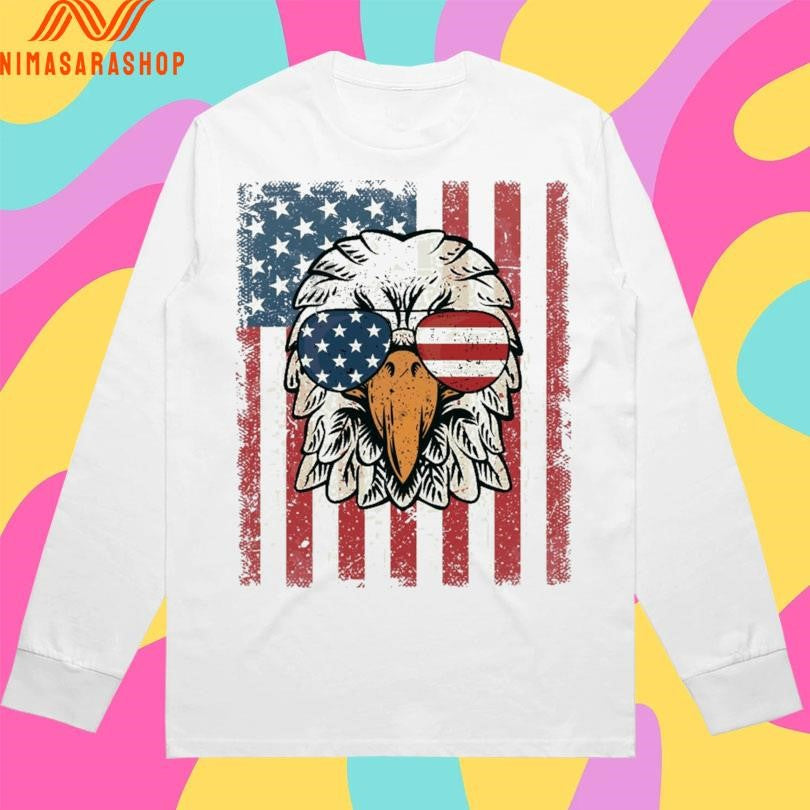 4th Of July American Eagle With Flag Shirts
