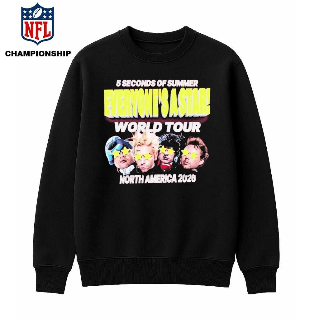 5 Second Of Summer 2026 Tour Everyones A Star North America World Tour Shirt