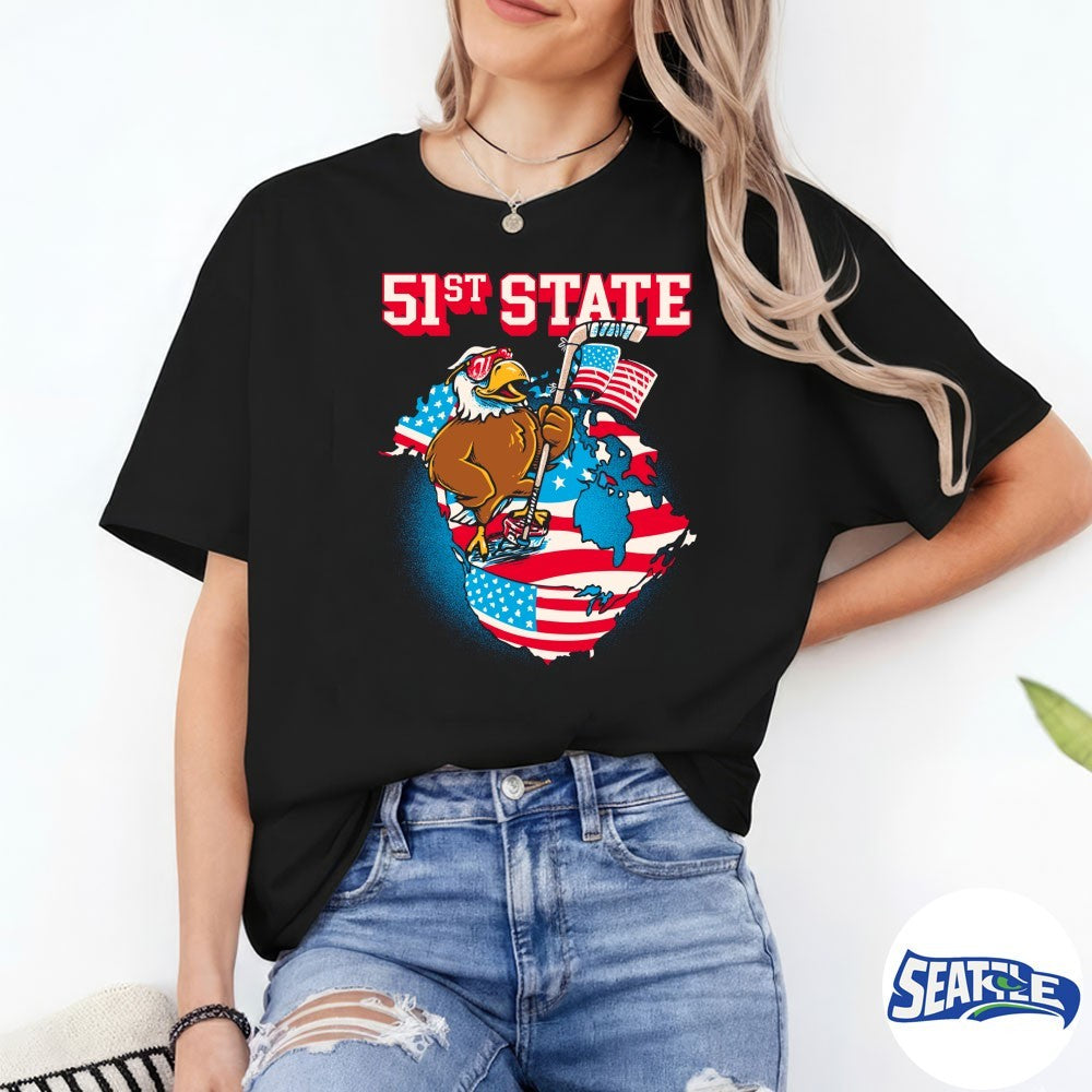 51st State USA Hockey Milano Cortina 2026 Olympics Mascot shirt