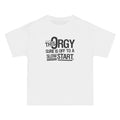 This Orgy Sure Is Off To A Slow Start - Men's Heavyweight T-Shirt