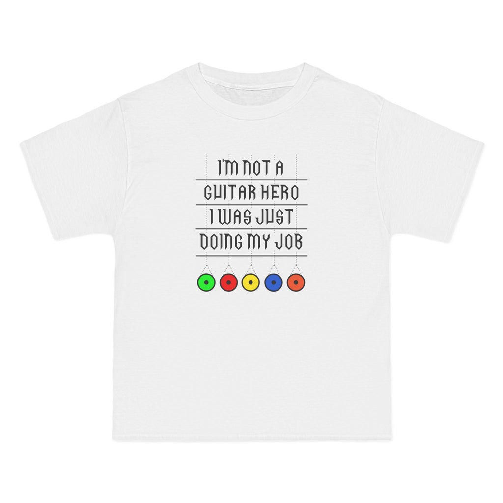 I'm Not A Guitar Hero I Was Just Doing My Job - Men's Heavyweight T-Shirt
