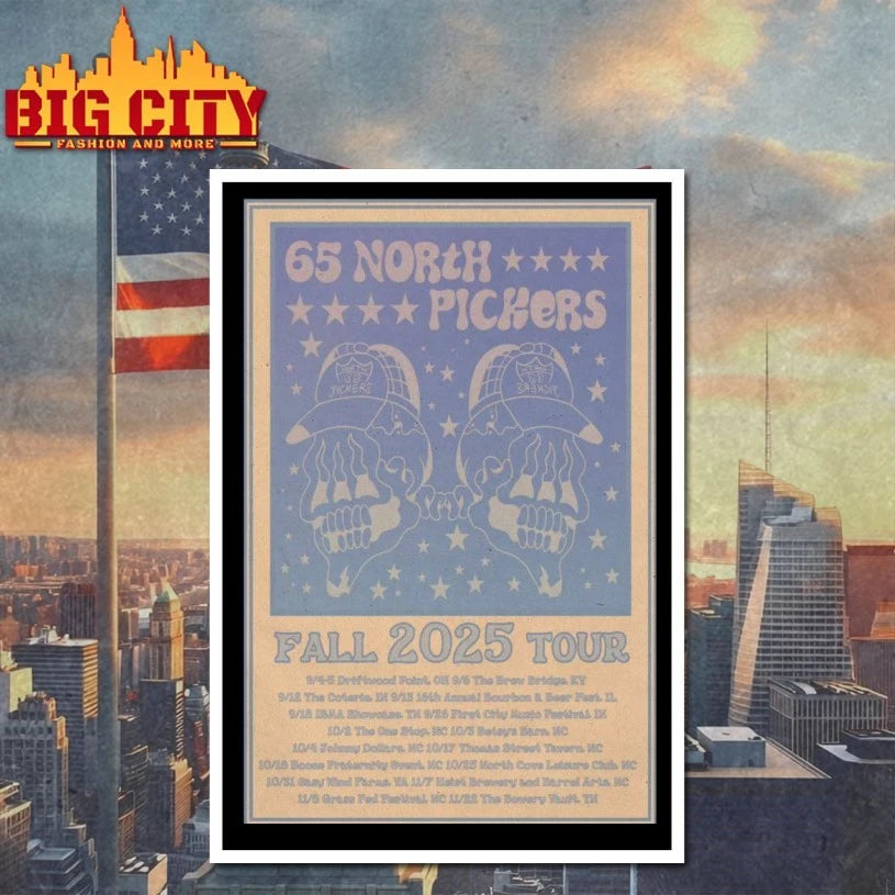 65 North Pickers Fall Tour 2025 Poster Shirt