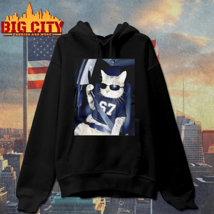 67 Cat Wearing Sunglasses Gen Alpha shirt