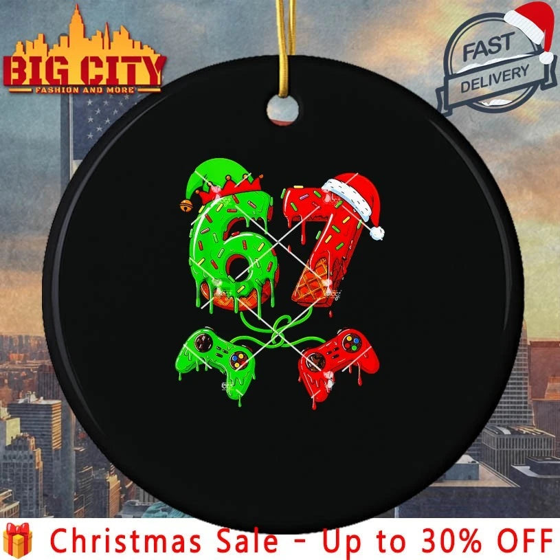 67 Ice Cream Drip Meme Gamer Christmas Boys shirt