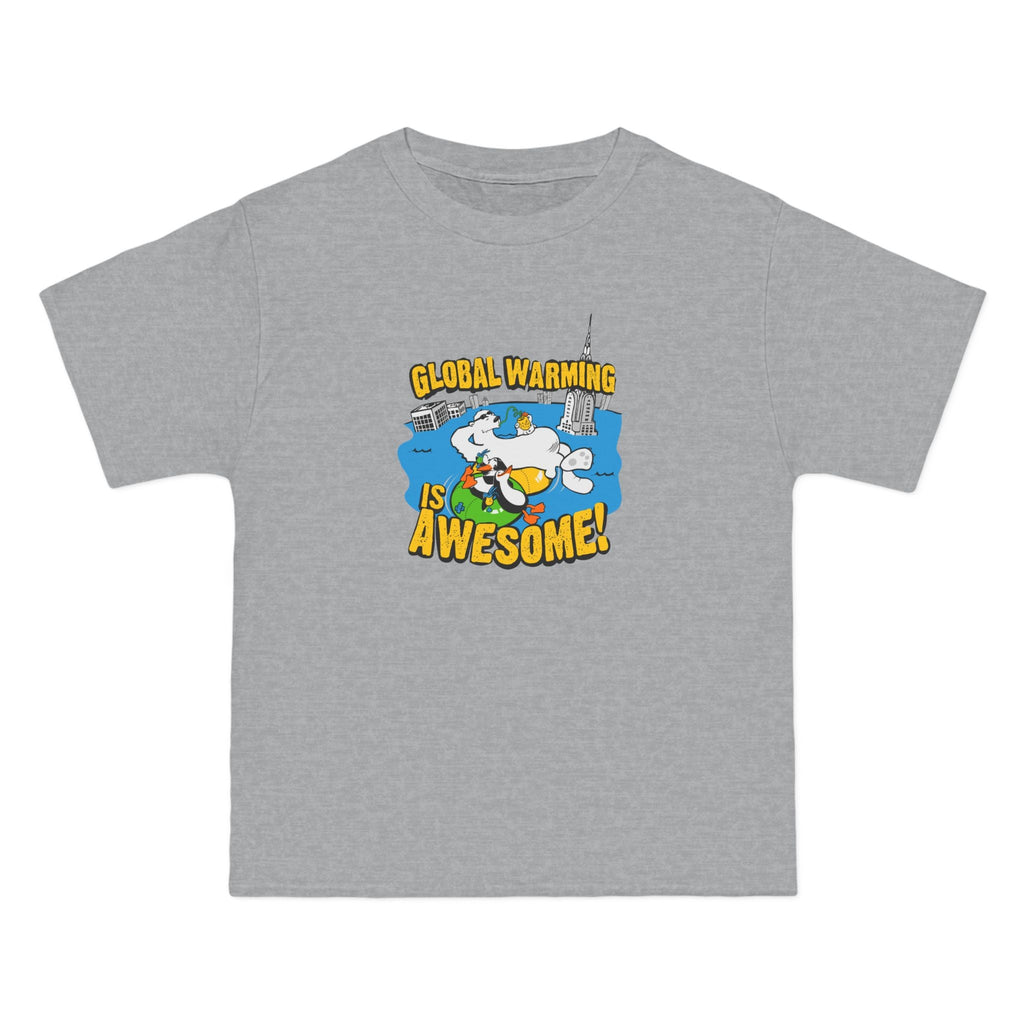 Global Warming Is Awesome - Men's Heavyweight T-Shirt