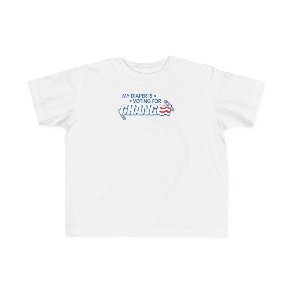 My Diaper Is Voting For Change - Toddler T-Shirt