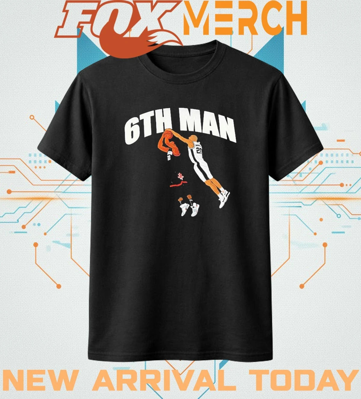 6th Man Harden and Ginobili t-shirt