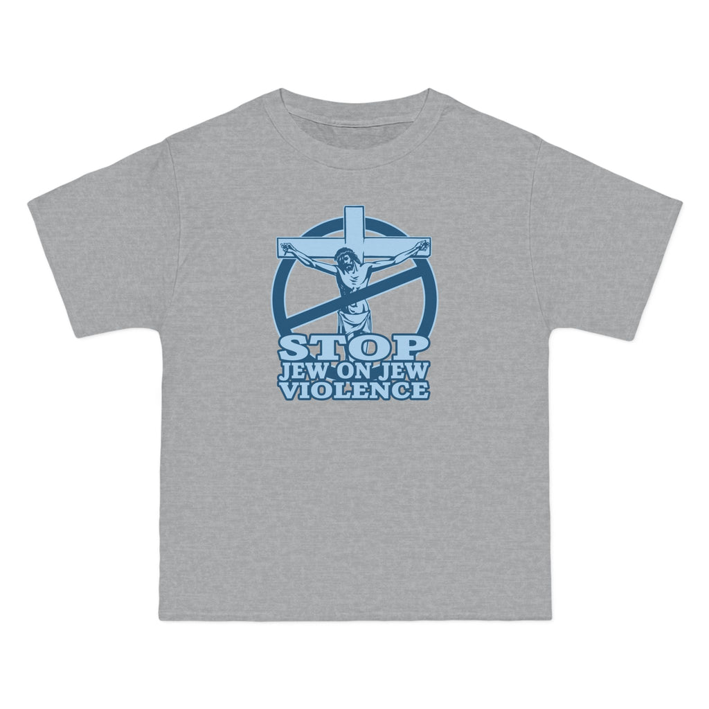 Stop Jew On Jew Violence - Men's Heavyweight T-Shirt