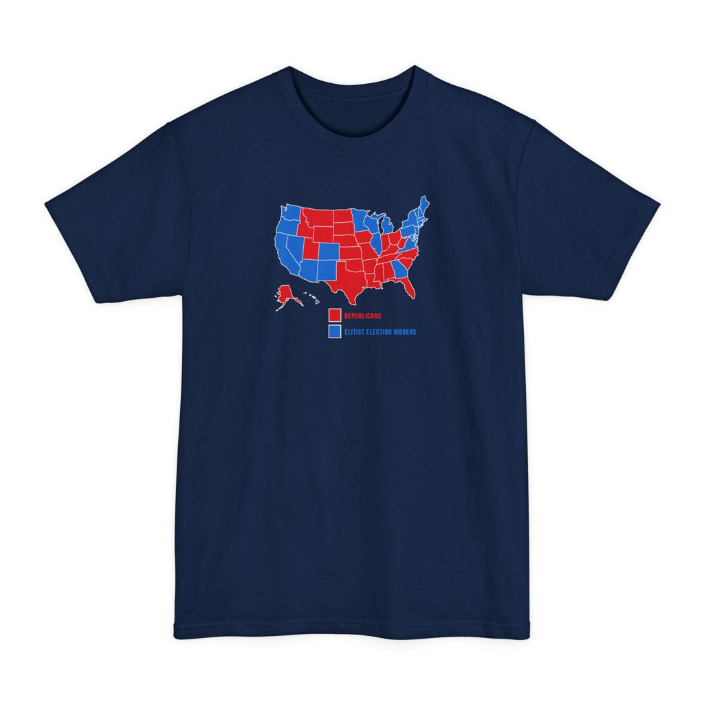 Republicans (Red States) - Elitist Election Riggers (Blue States) - Men's Tall T-Shirt