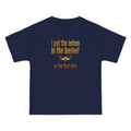 I Put The Lotion In The Basket On The First Date - Men's Heavyweight T-Shirt