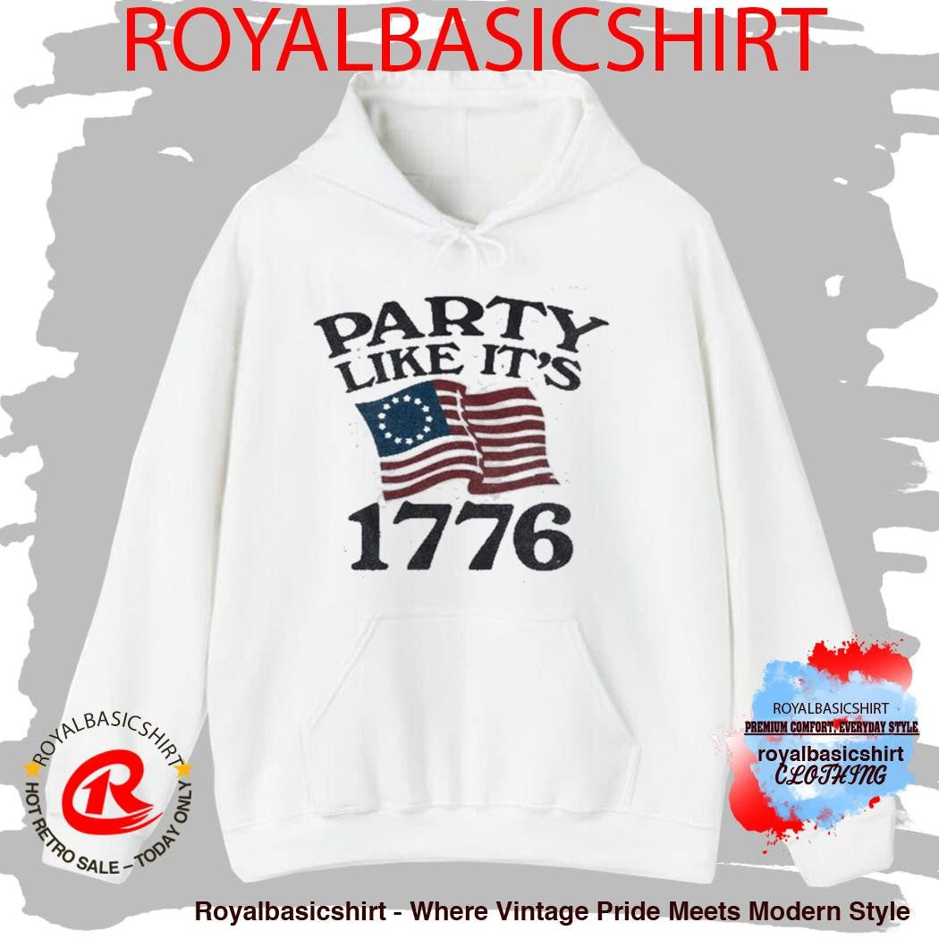 80th Party Like It’S 1776 American Flag T-Shirt