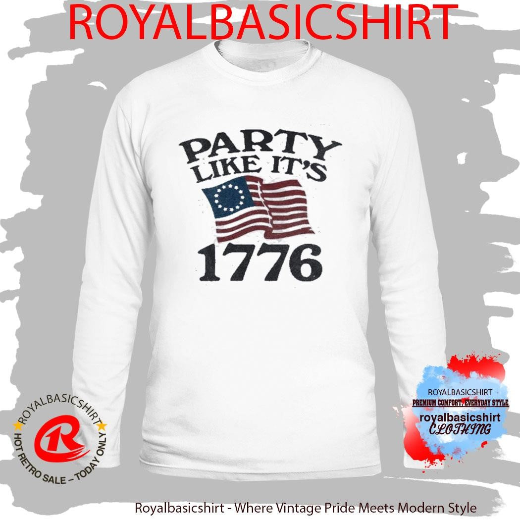 80th Party Like It’S 1776 American Flag T-Shirt