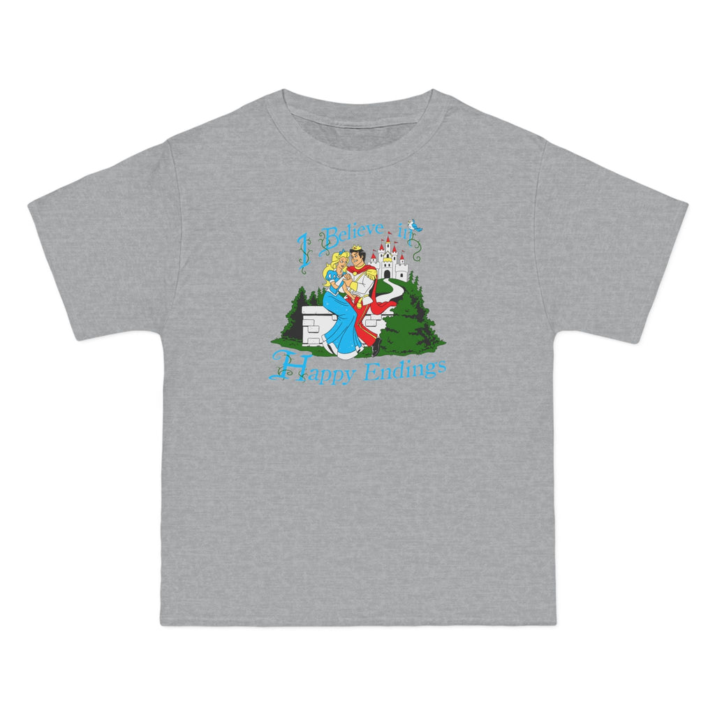 I Believe In Happy Endings - Men's Heavyweight T-Shirt