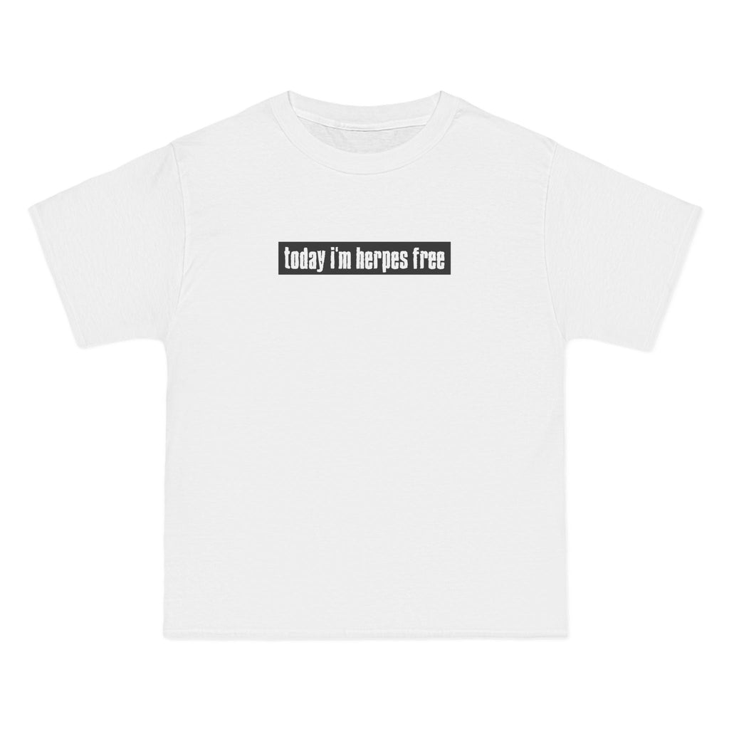 Today I'm Herpes Free - Men's Heavyweight T-Shirt