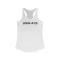John 4:20 - Women's Racerback Tank