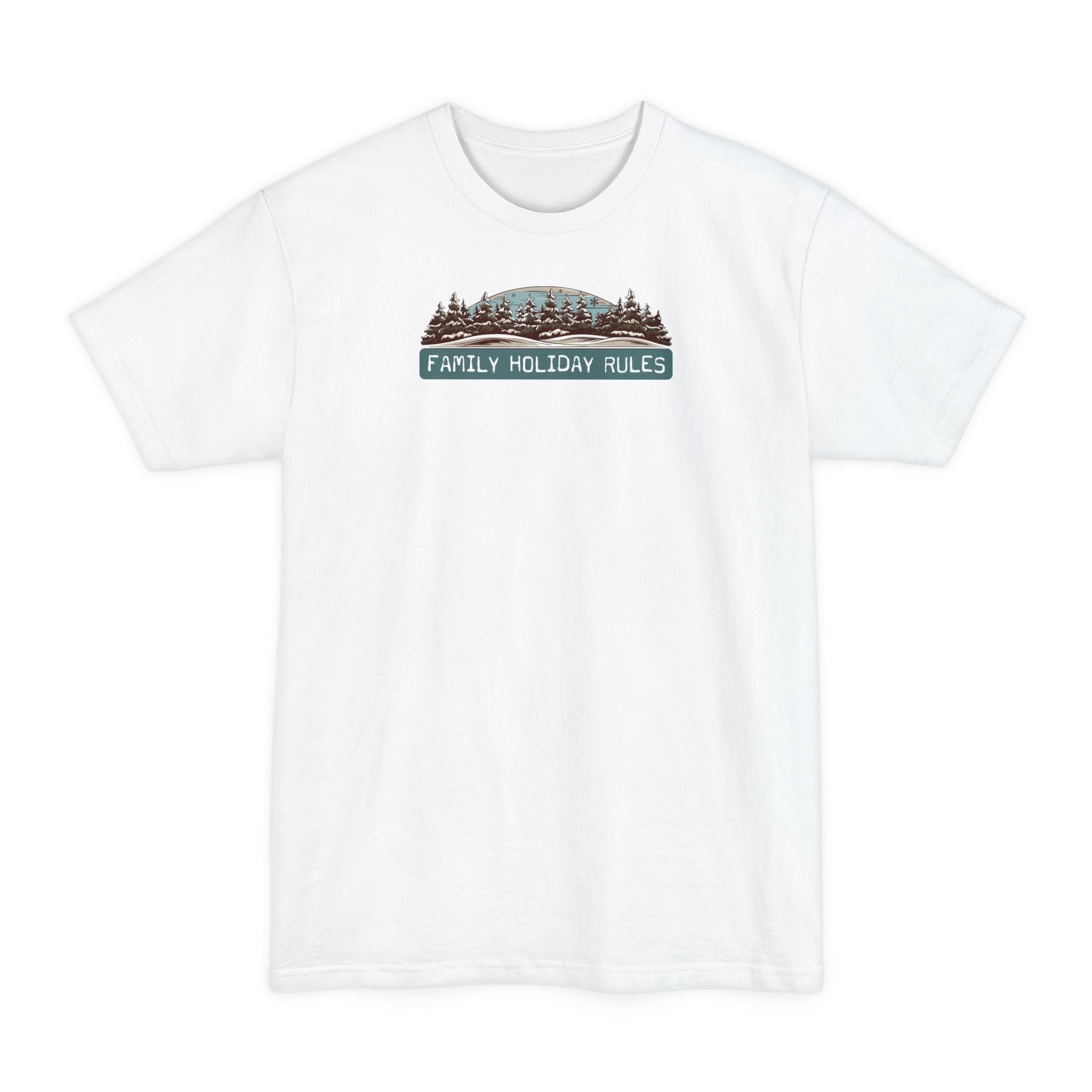 Family Holiday Rules - Men's Tall T-Shirt