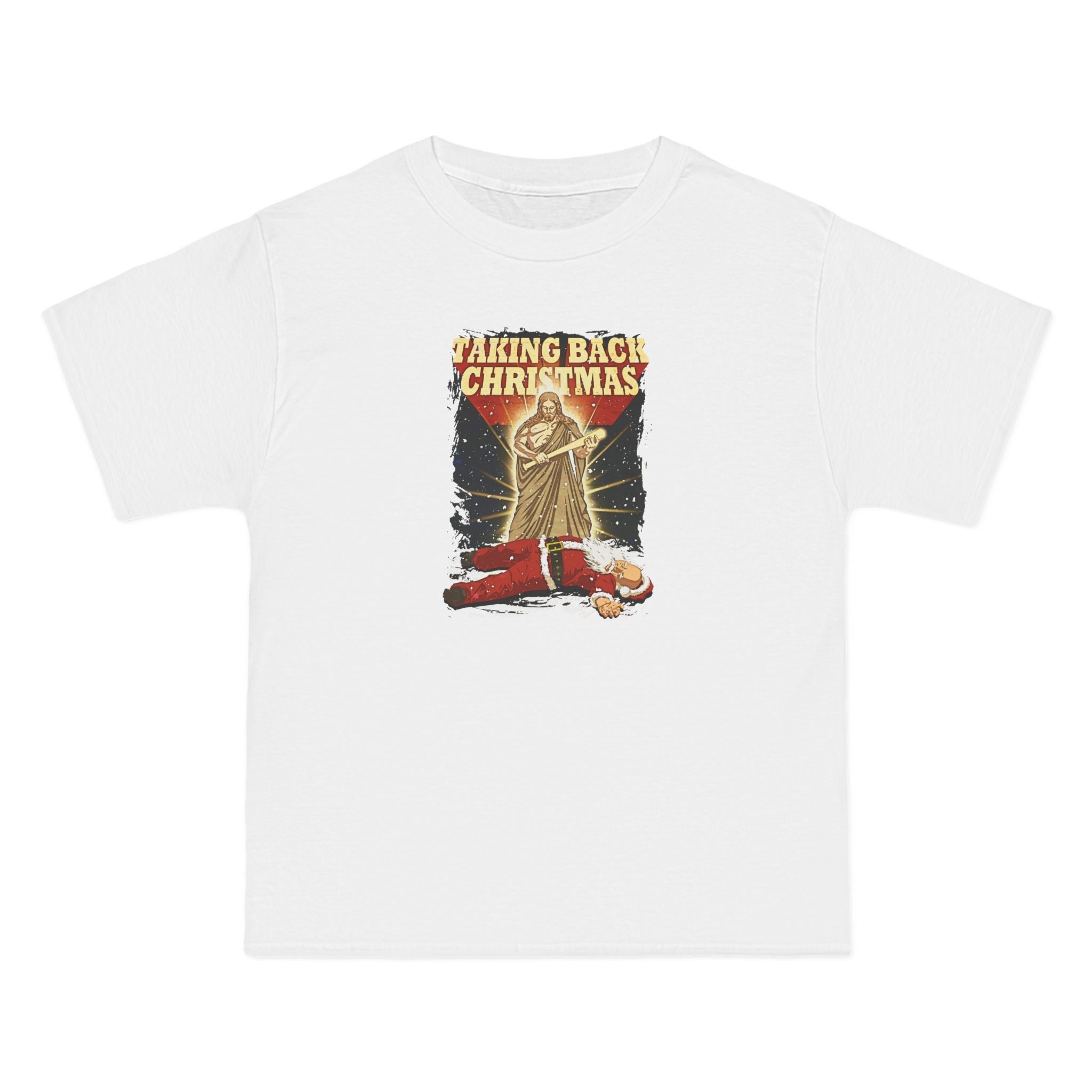 Taking Back Christmas (Jesus Vs. Santa) - Men's Heavyweight T-Shirt
