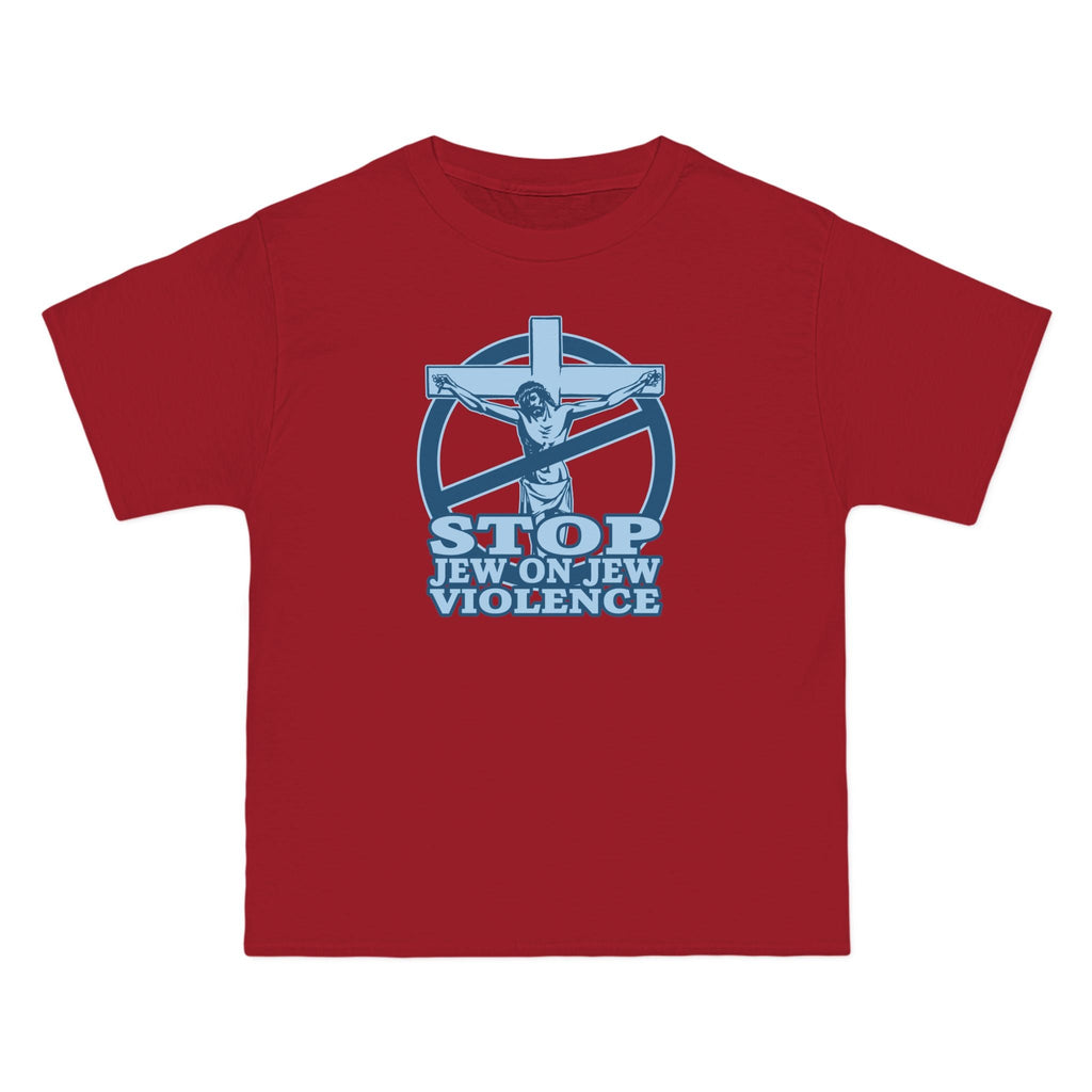 Stop Jew On Jew Violence - Men's Heavyweight T-Shirt