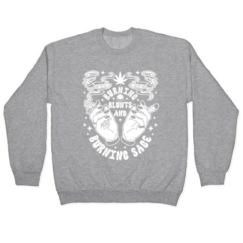 Burning Blunts and Burning Sage Crewneck Sweatshirt
