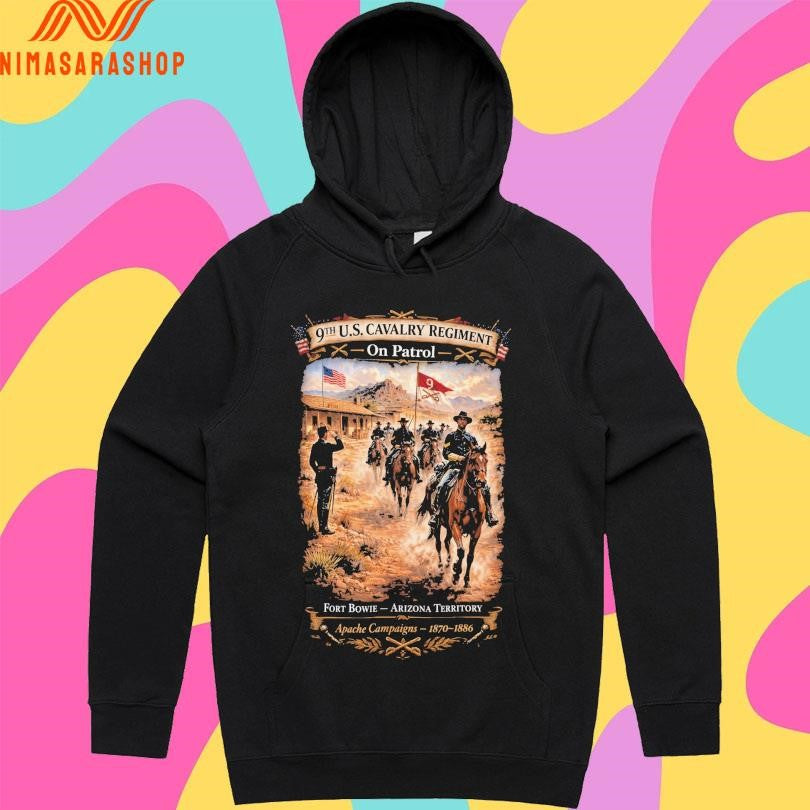 9th Cavalry Regiment On Patrol Fort Bowie Arizona Territory Apache Campaigns 1870-1886 Shirts