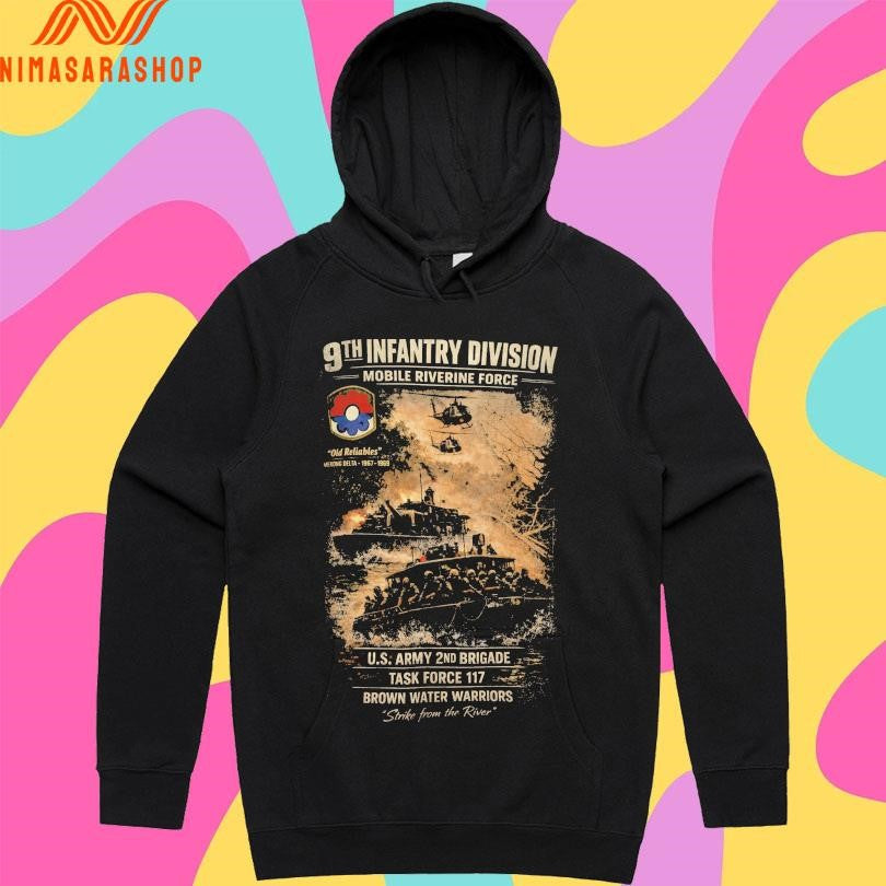 9th Infantry Division Mobile Riverine Force Us Army 2nd Brigade Task Force 117 Brown Water Warriors Strike Form The River Shirts
