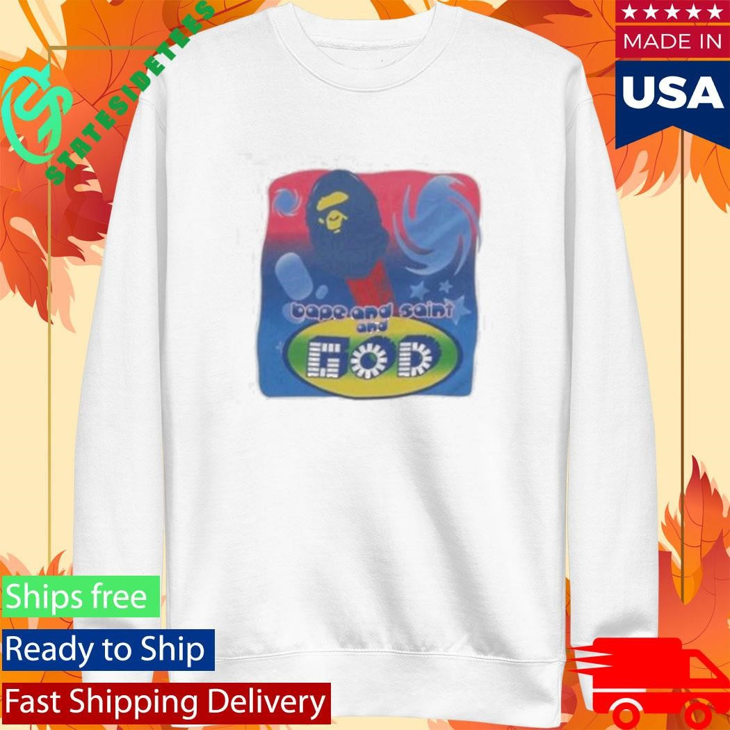 A Bathing Ape Bape X Saint Mxxxxxx God Shirt