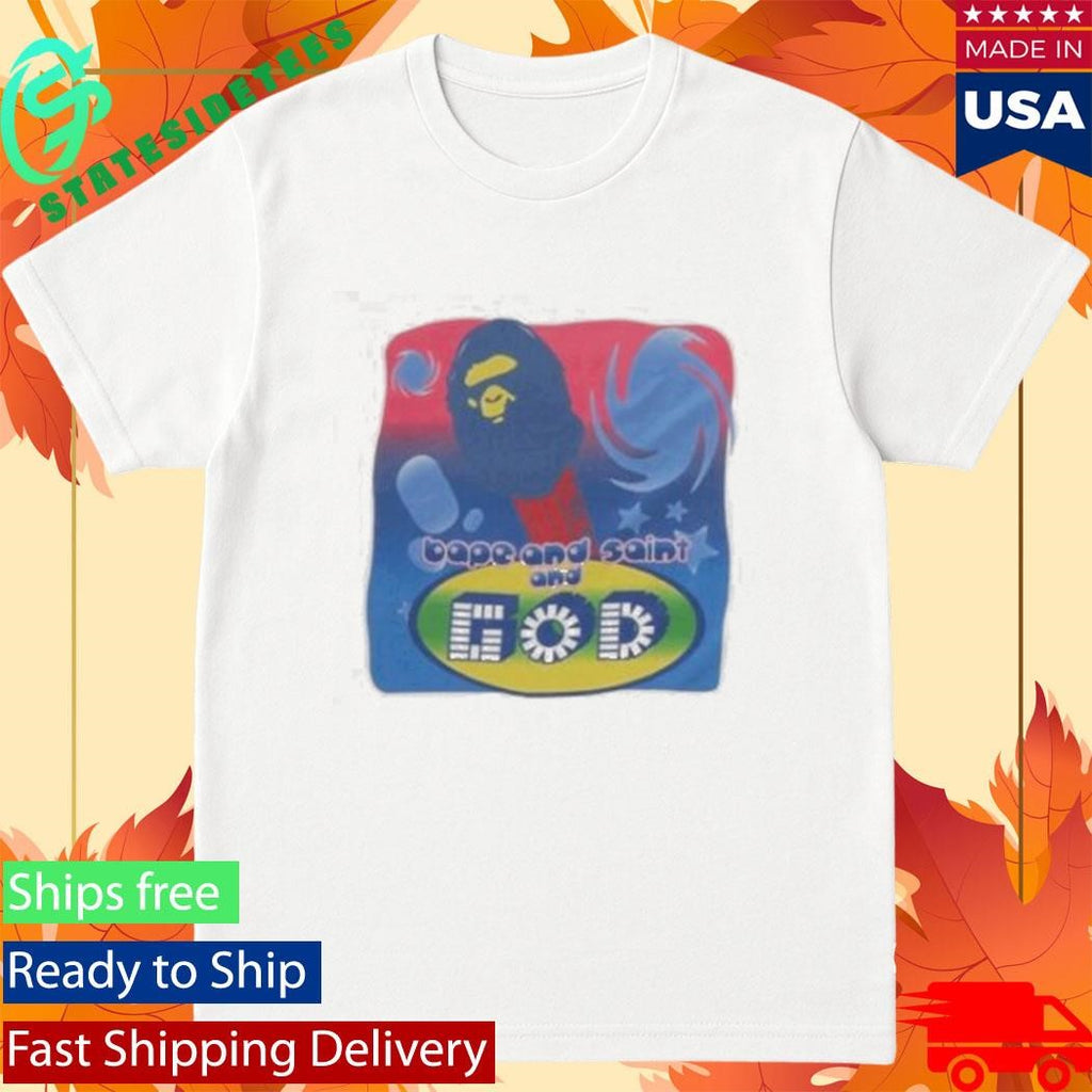 A Bathing Ape Bape X Saint Mxxxxxx God Shirt