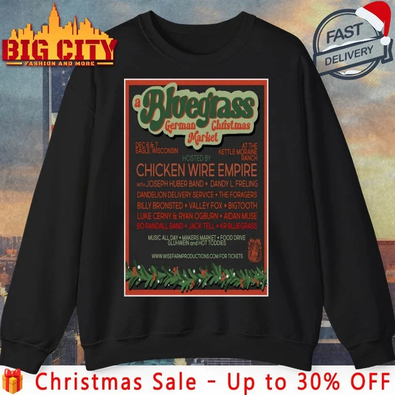 A Bluegrass German Christmas Market Dec 6-7 2025 The Kettle Moraine Ranch Eagle Poster shirt